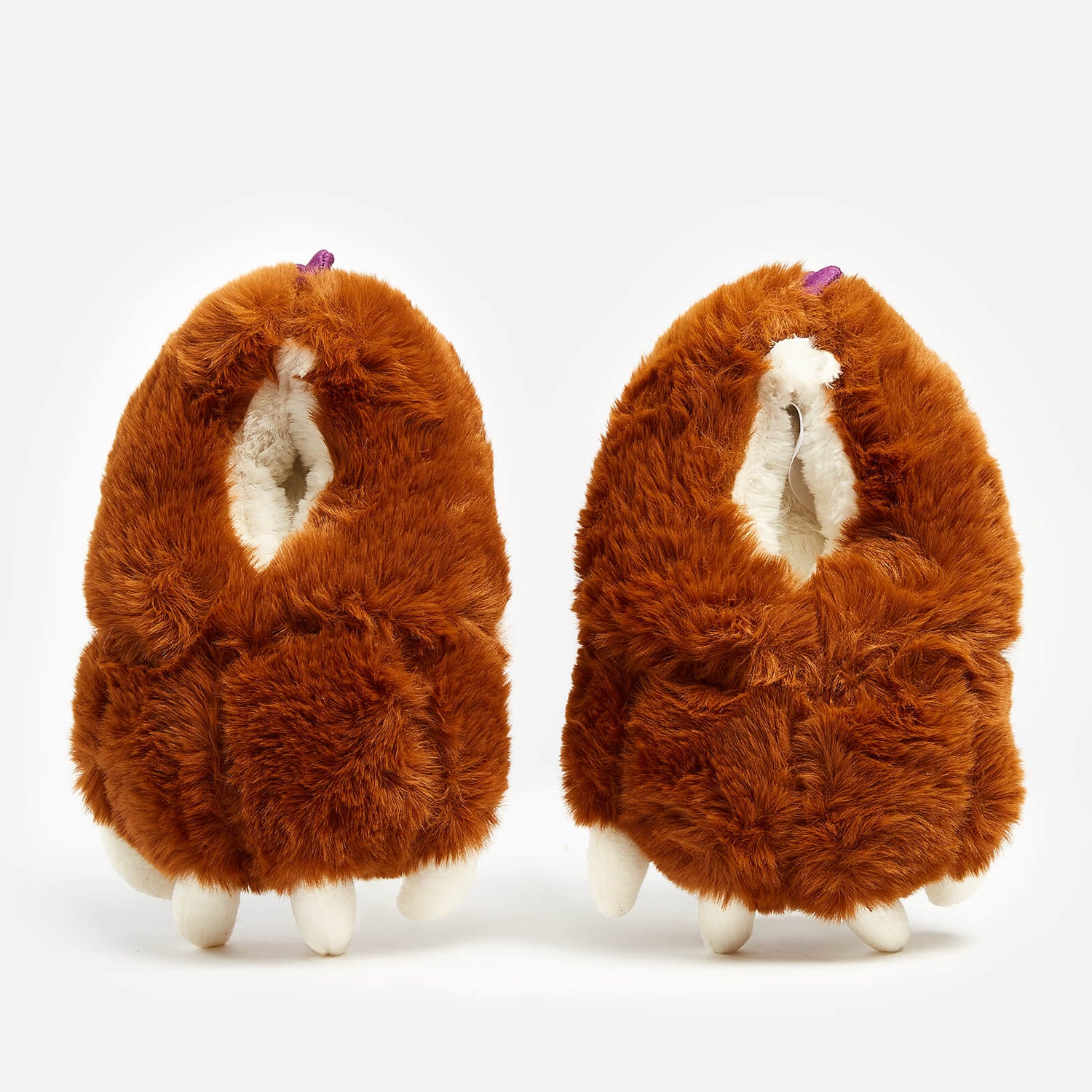 Joules Kids' Monster Claw Slippers - Brown Gruffalo