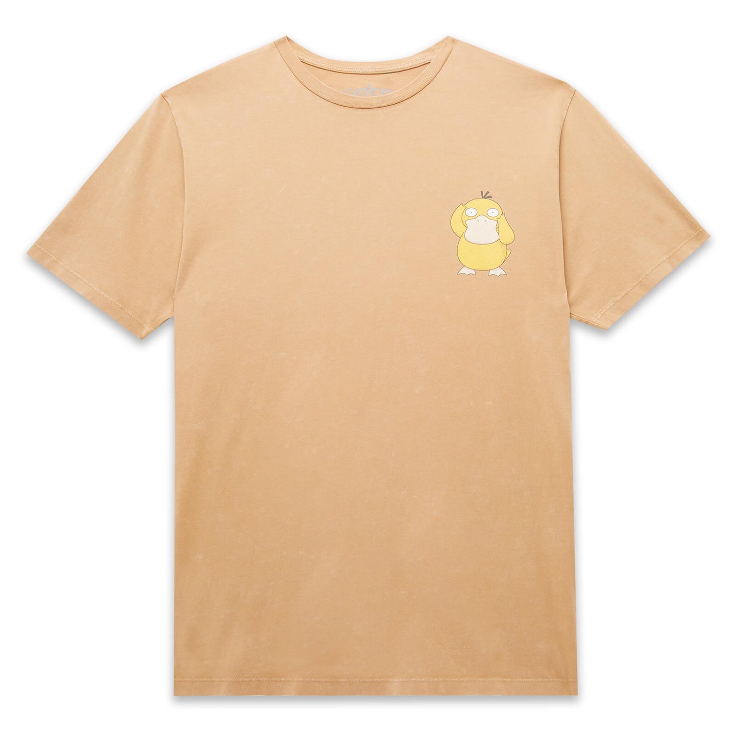 Pokémon Psyduck Unisex T-Shirt - Tan Acid Wash