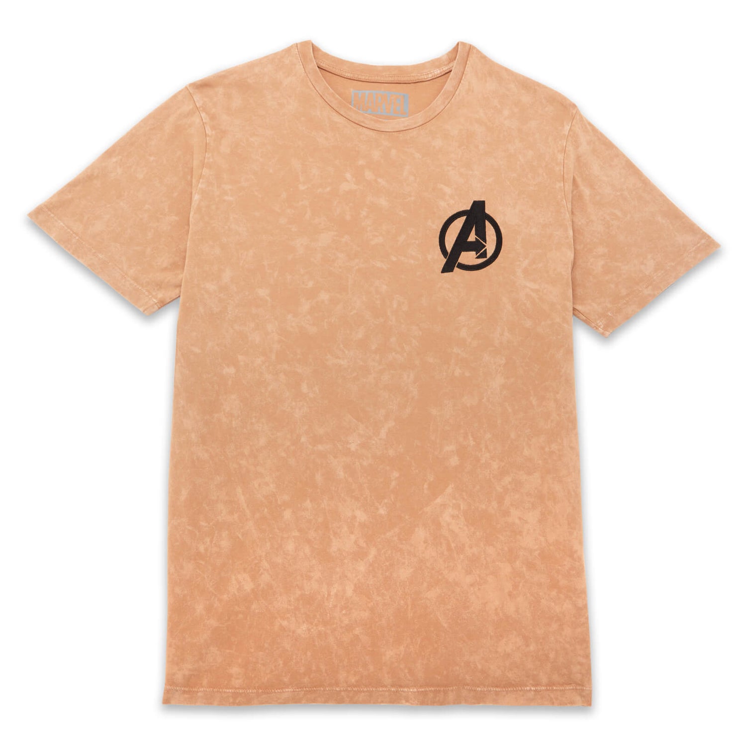 Avengers Logo Unisex T-Shirt - Tan Acid Wash