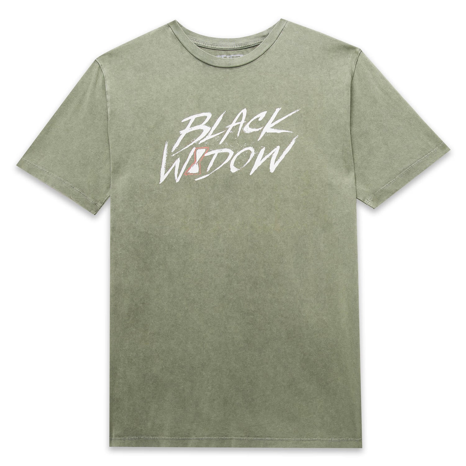 Marvel Black Widow Unisex T-Shirt - Khaki Acid Wash