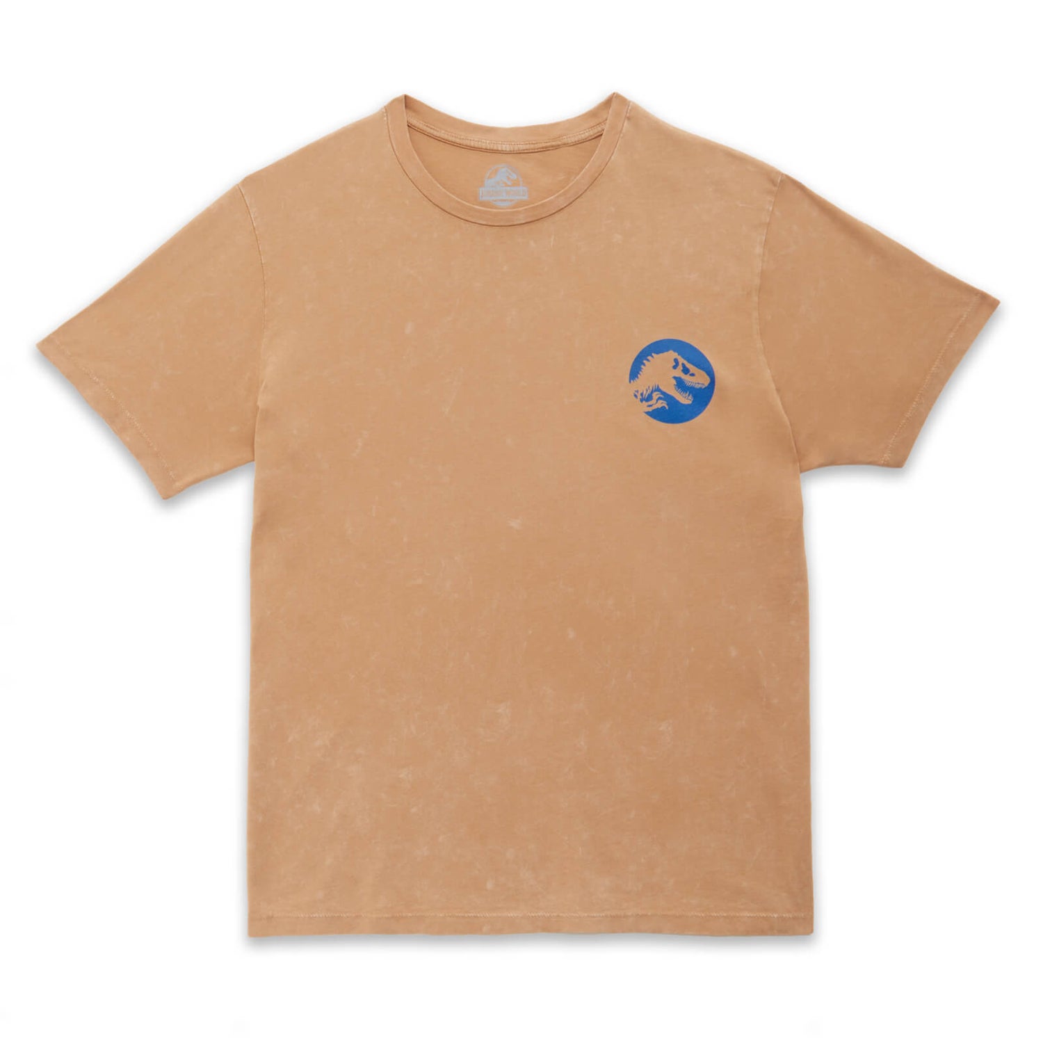Camiseta unisex Dinosaur Icon de Jurassic Park - Bronceado lavado ácido