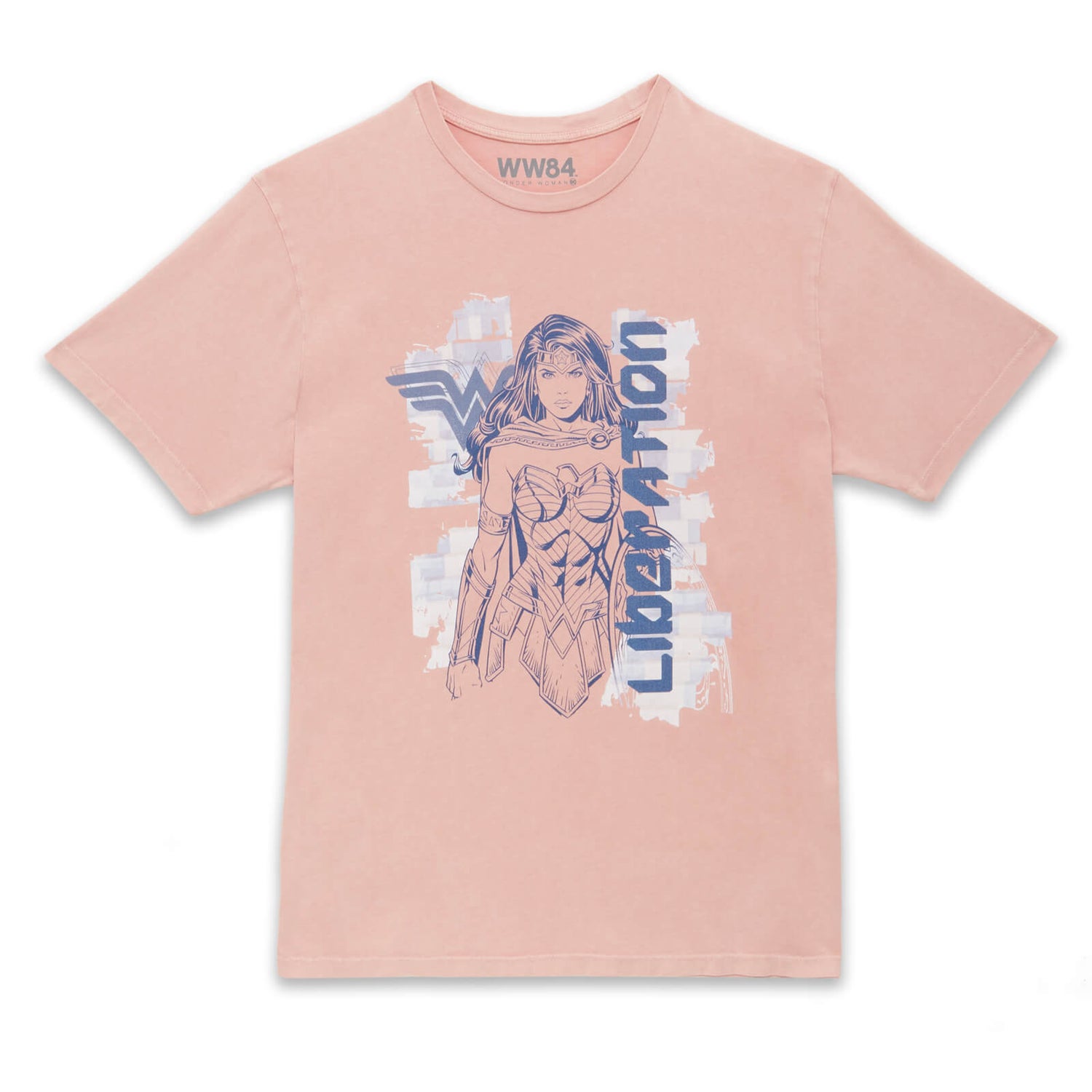 Camiseta unisex Wonder Woman Liberation - Pink Acid Wash