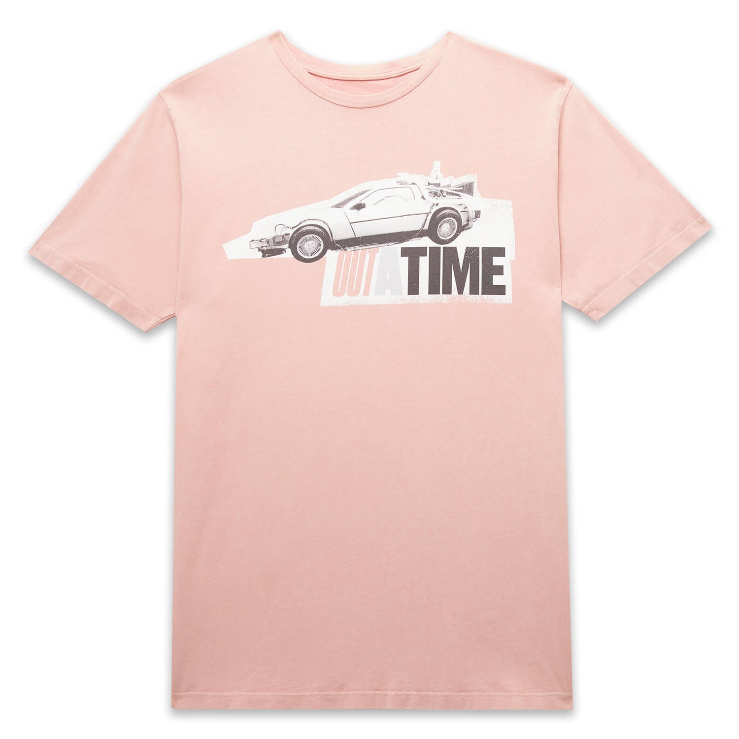 Back to the Future Outatime Unisex T-Shirt - Pink Acid Wash