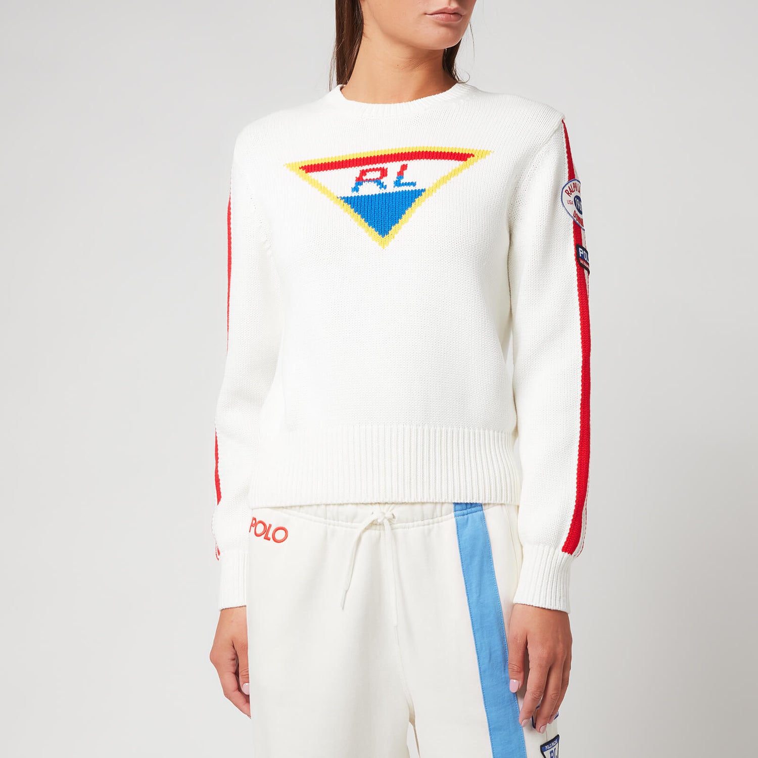 Polo Ralph Lauren Women's Ski Long Sleeve Pullover - Cream Multi - XS