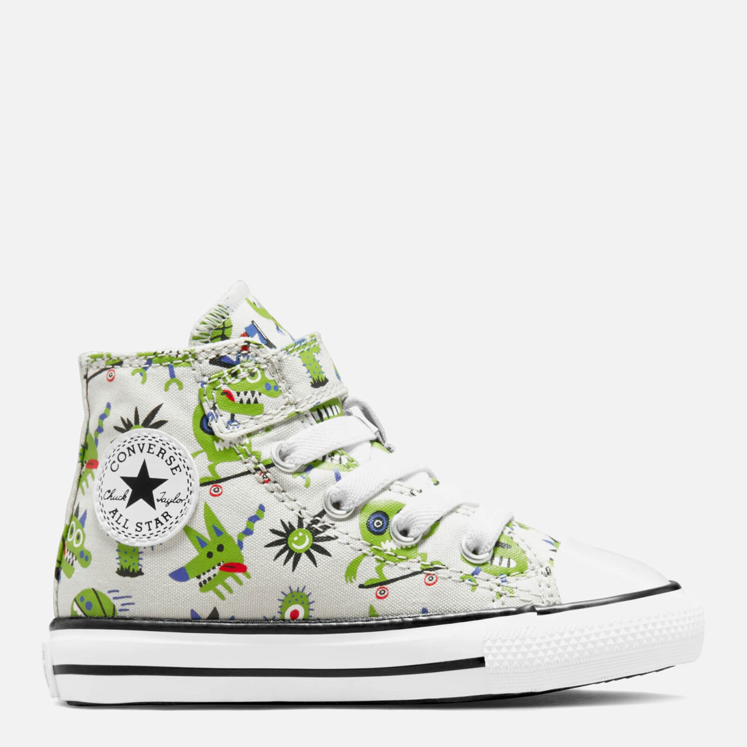 Converse Toddlers' Chuck Taylor All Star 1V Creature Feature Trainers - Mouse/Virtual Matcha/Black
