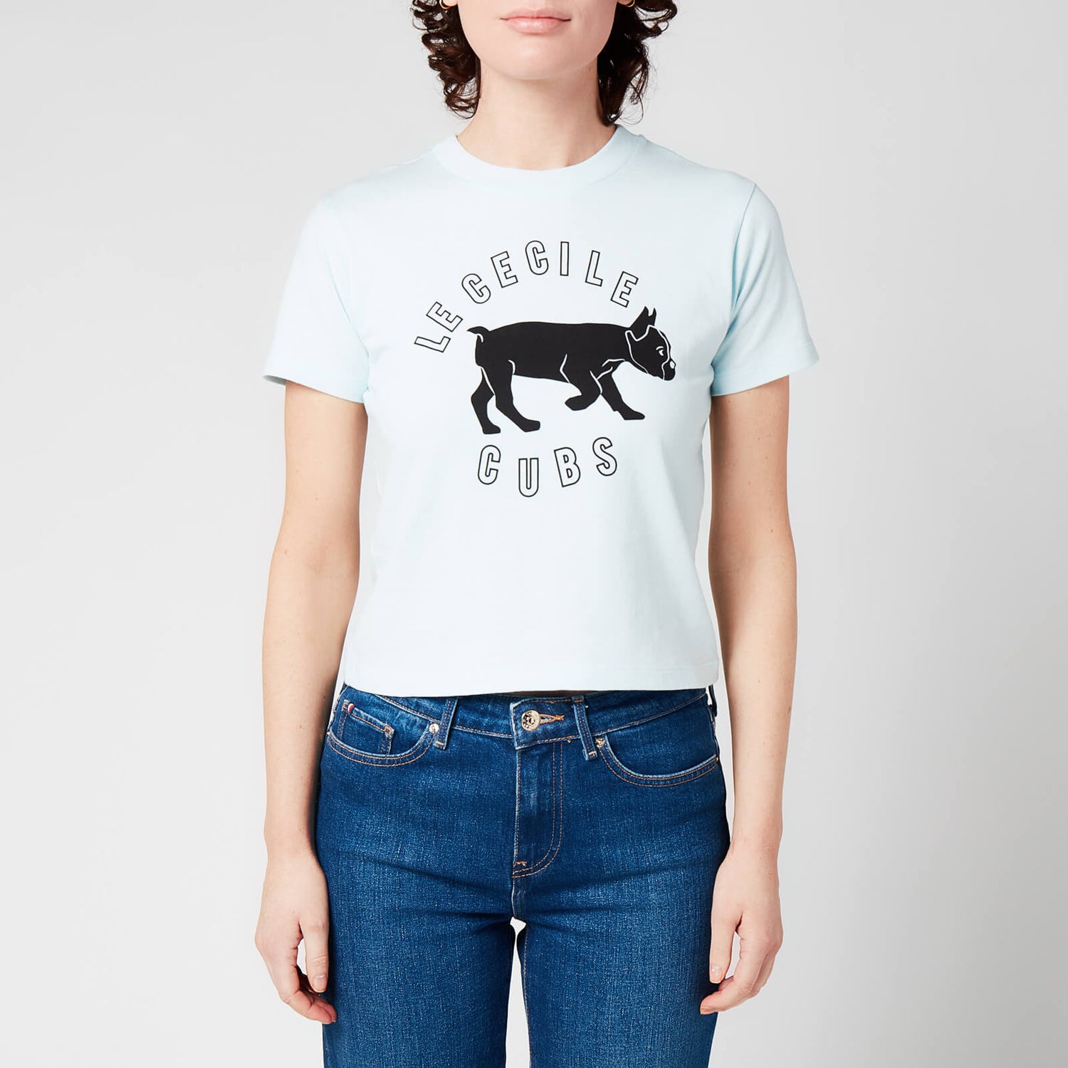Être Cécile Women's Le Cecile Cubs Crop T-Shirt - Skyway