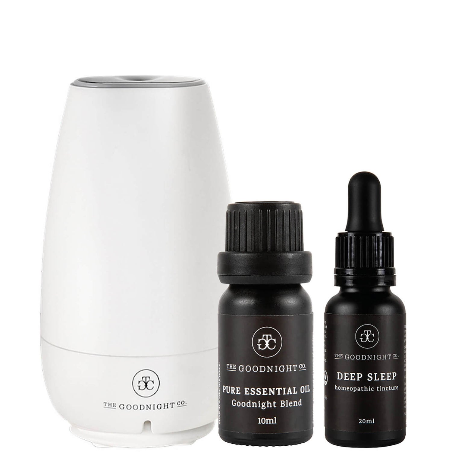 The Goodnight Co. Diffuser and Deep Sleep Kit - Ceramic White (Worth $140.00)
