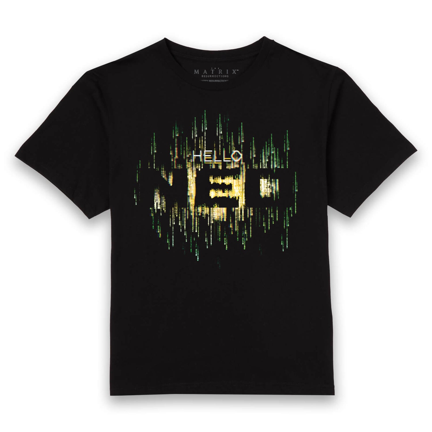 Camiseta unisex Hello Neo de Matrix - Negro