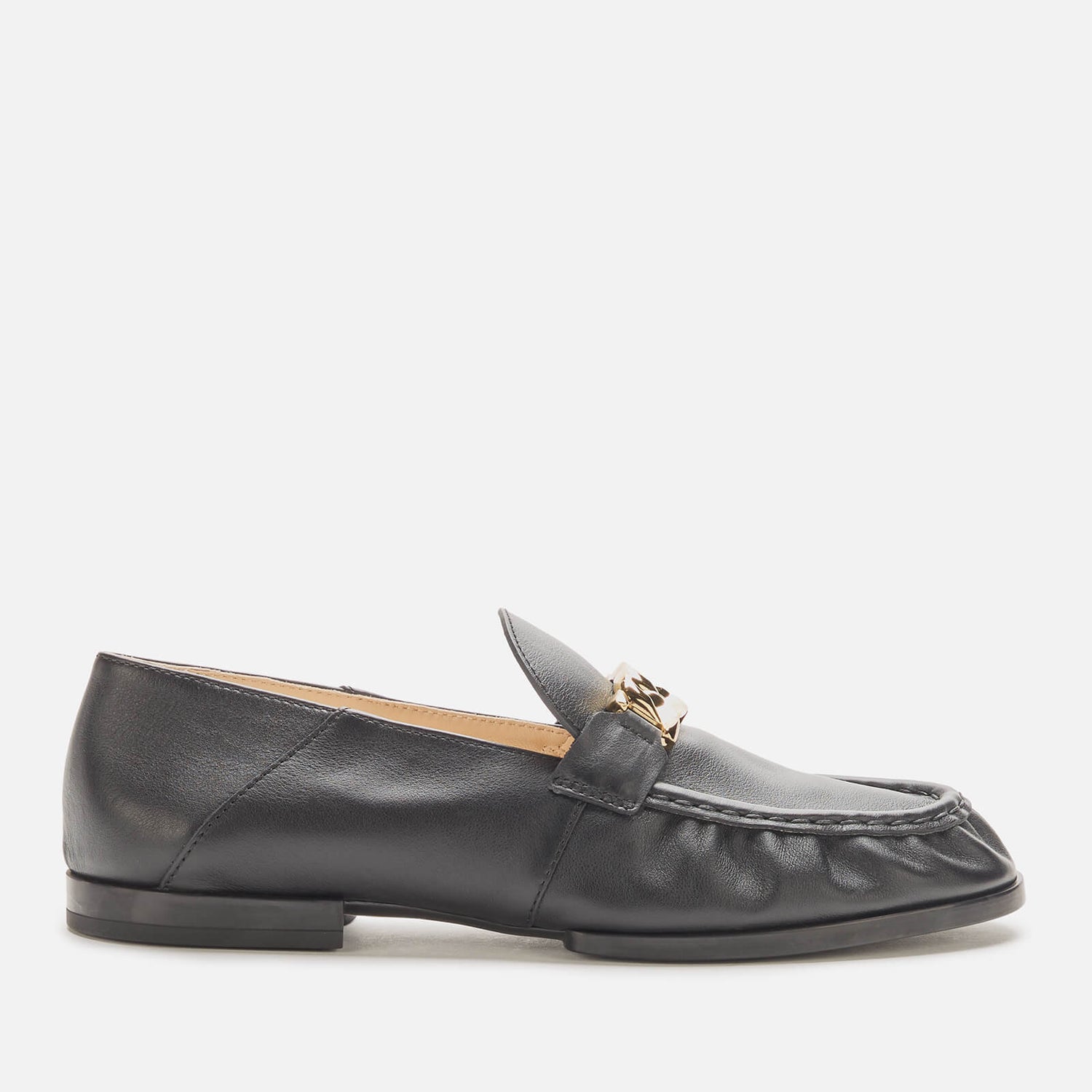 Tod's Women's Chain Detail Leather Loafers - Black - UK 3
