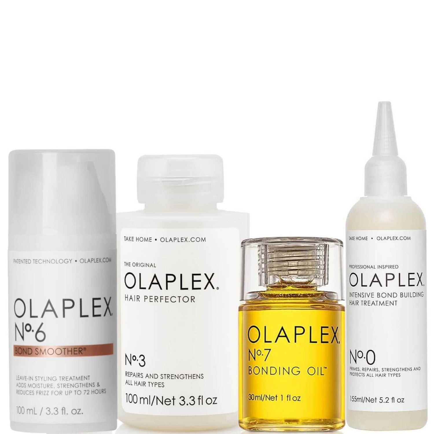 Набор средств по уходу за волосами Olaplex Bundle No.0, No.3, No.6, No.7