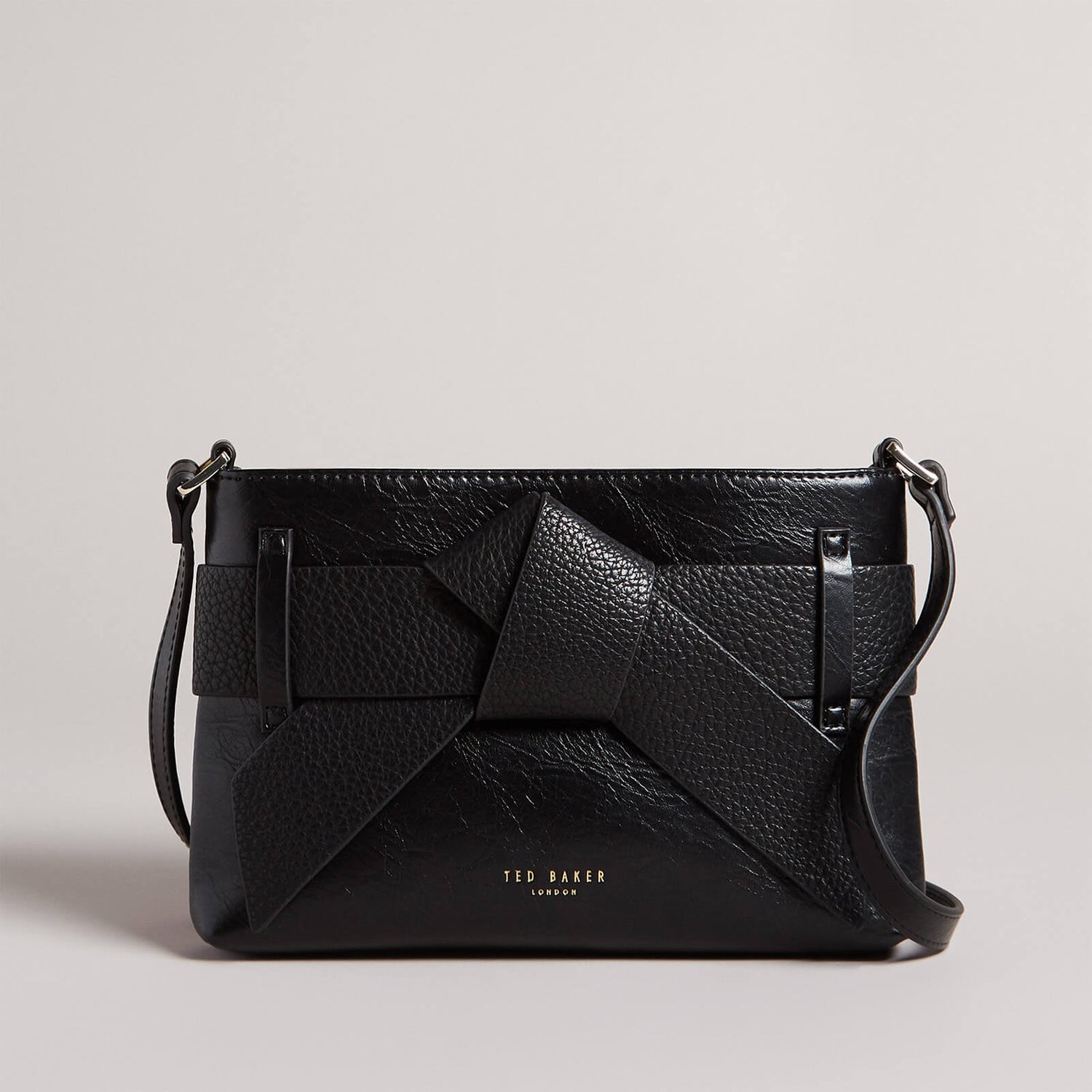 Ted Baker Jimsina Bow-Detailed Faux Leather Shoulder Bag