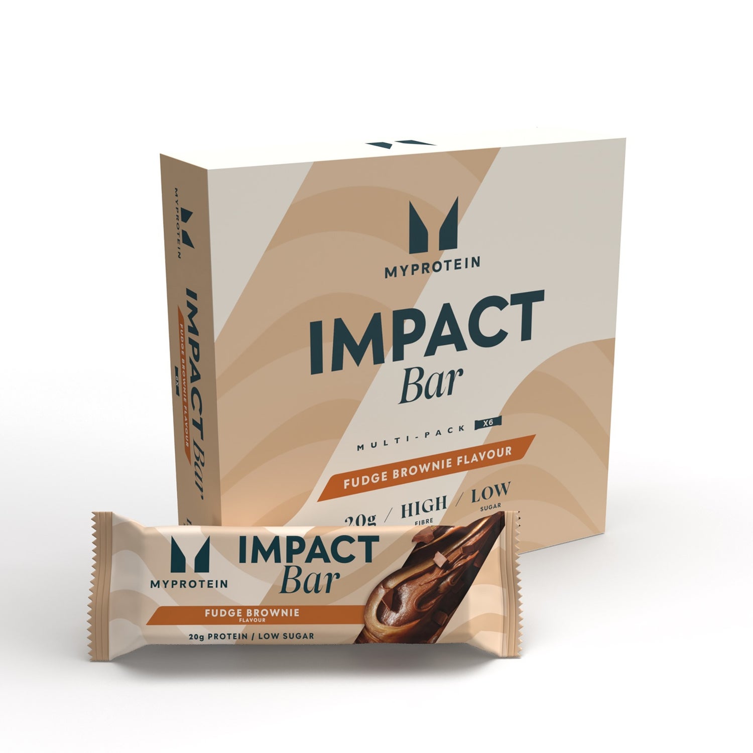 Impact Protein Bar - Fudge Brownie - 6 Pack