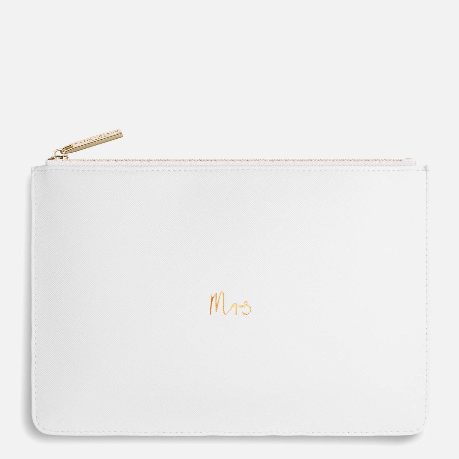 Katie Loxton Women's Perfect Pouch - Mrs - Chalky White