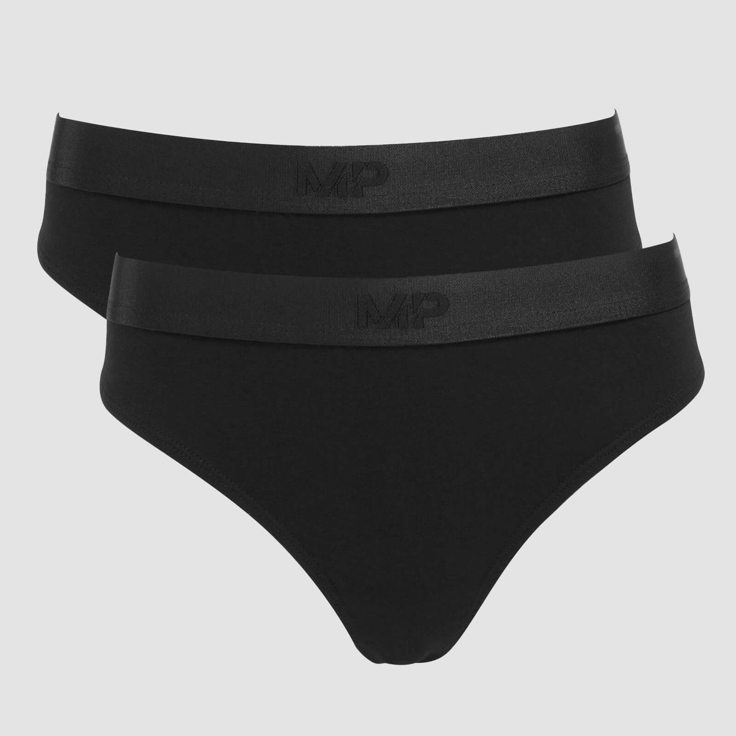 MP Women's Thong (2 Pack) - Black - S