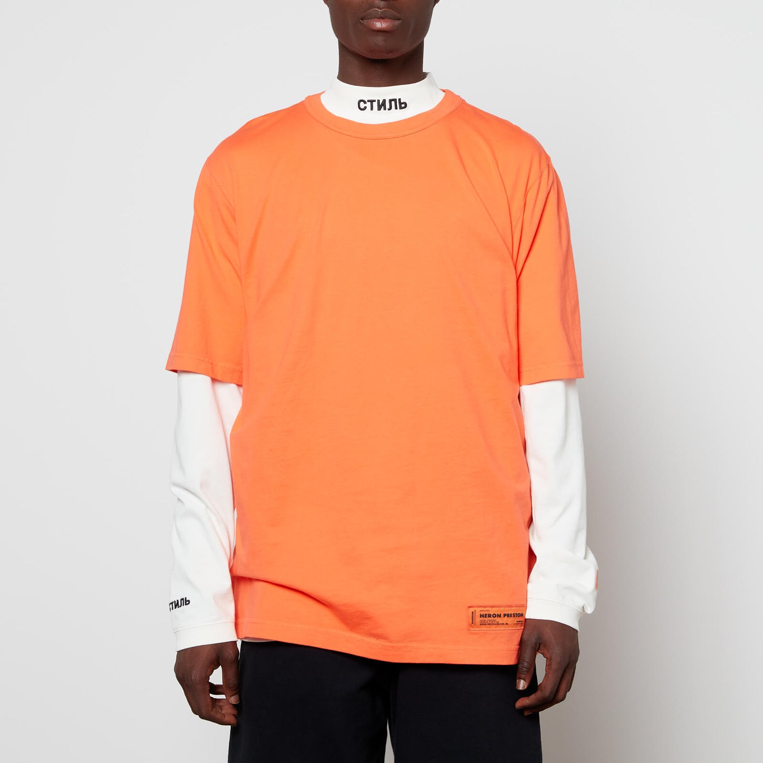 Heron Preston Men's Recycled Cotton T-Shirt - Orange - S