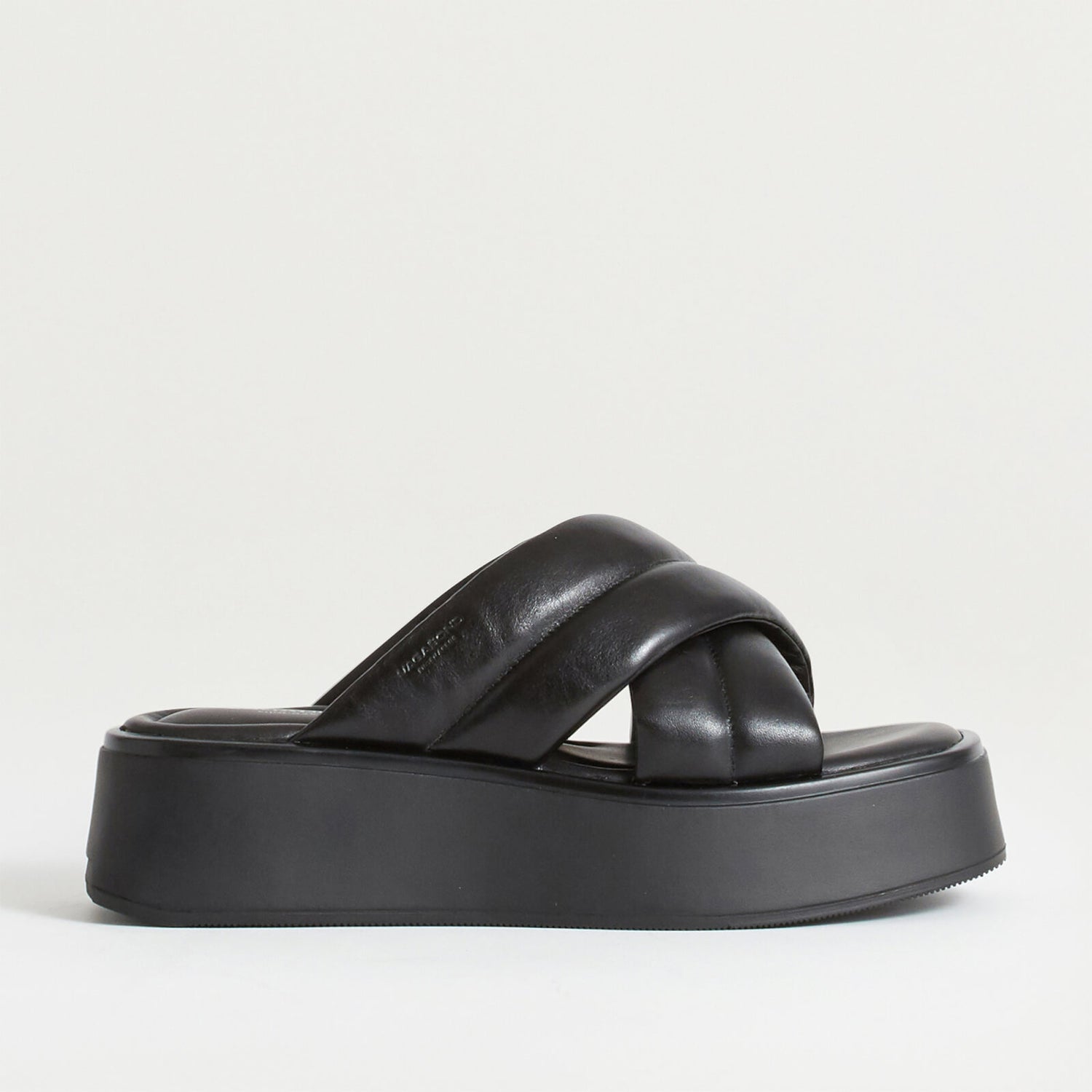 Vagabond Women's Courtney Leather Flatform Sandals - Black/Black - UK 3