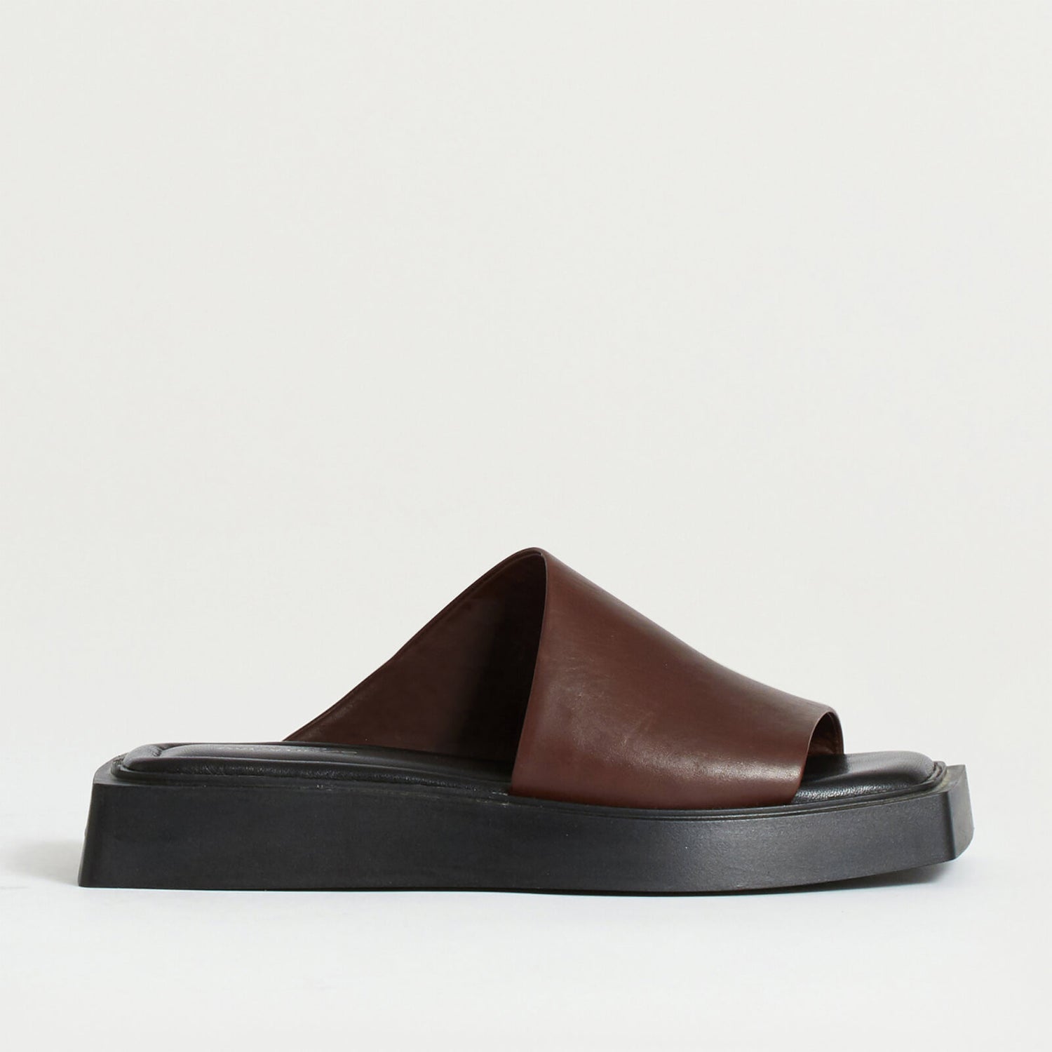 Vagabond Women's Evy Leather Square Toe Sandals - Chocolate - UK 3