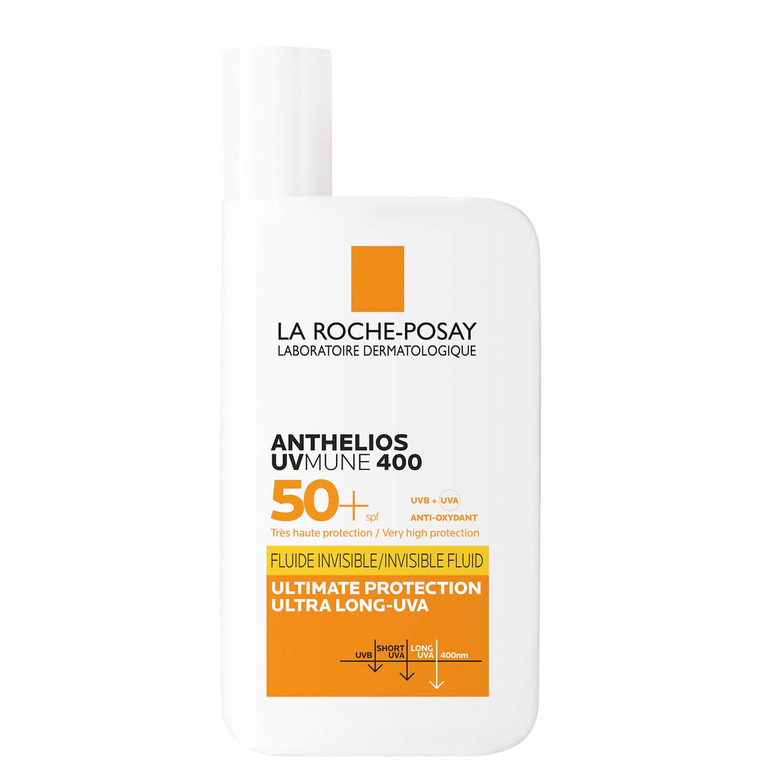 Crème solaire fluide invisible UVMune 400 Anthelios SPF 50+ La Roche-Posay 50 ml