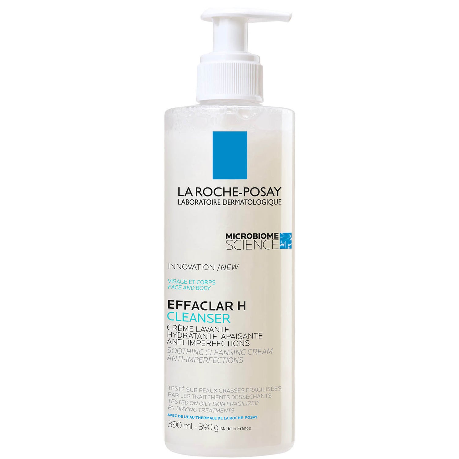 La Roche-Posay Effaclar H Cleansing Cream for Sensitive Blemish-Prone Skin 390ml
