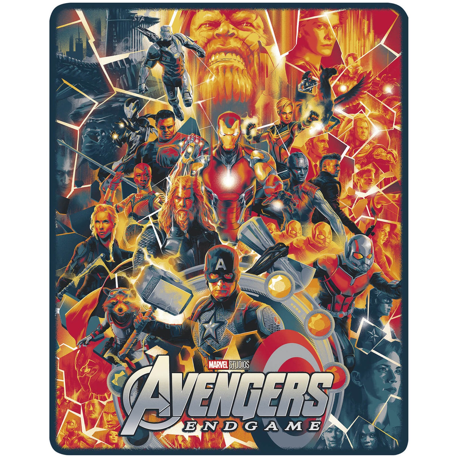 Avengers : Endgame des Studios Marvel - Mondo #55 - Steelbook 4K Ultra HD (Blu-ray inclus) en Exclusivité Zavvi