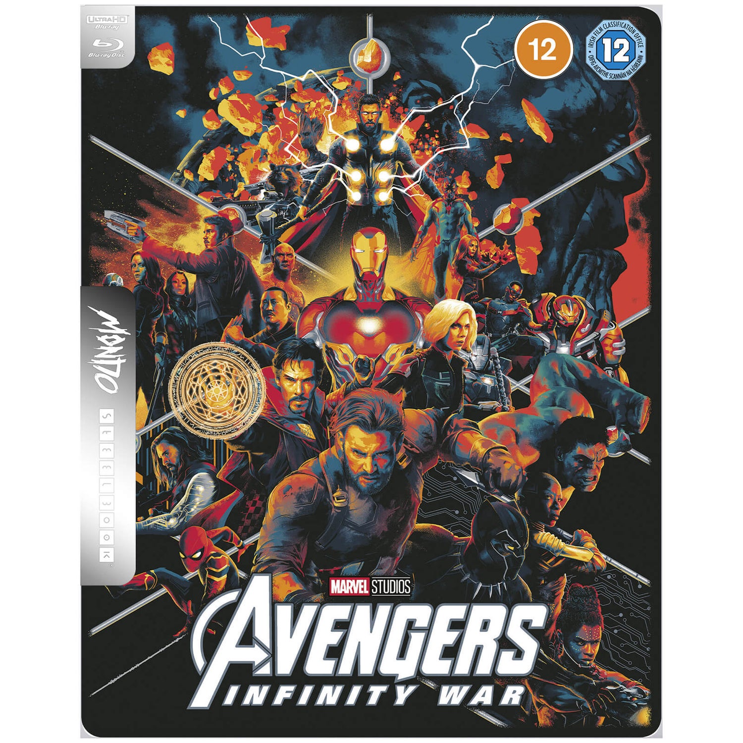 Avengers : Infinity War des Studios Marvel - Mondo #54 - Steelbook 4K Ultra HD (Blu-ray inclus) en Exclusivité Zavvi