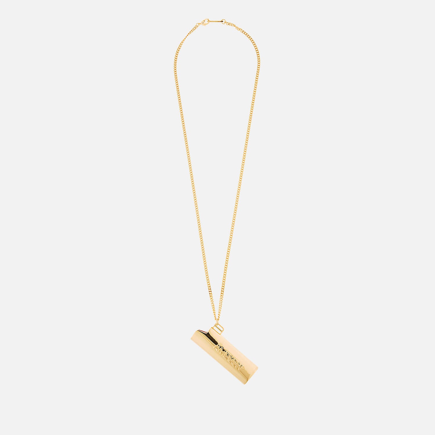 AMBUSH Men's Logo Lighter Case Necklace - Gold