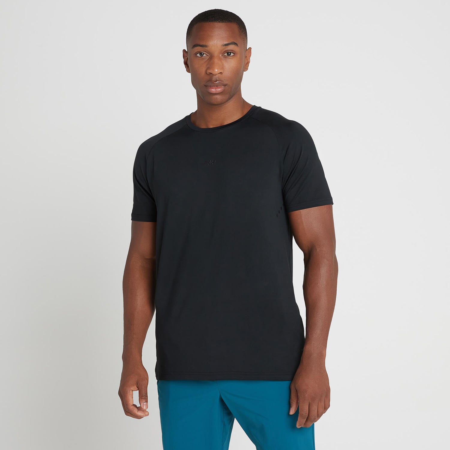 MP vīriešu t-krekls ar īsām piedurknēm “Tempo Ultra” — Melns