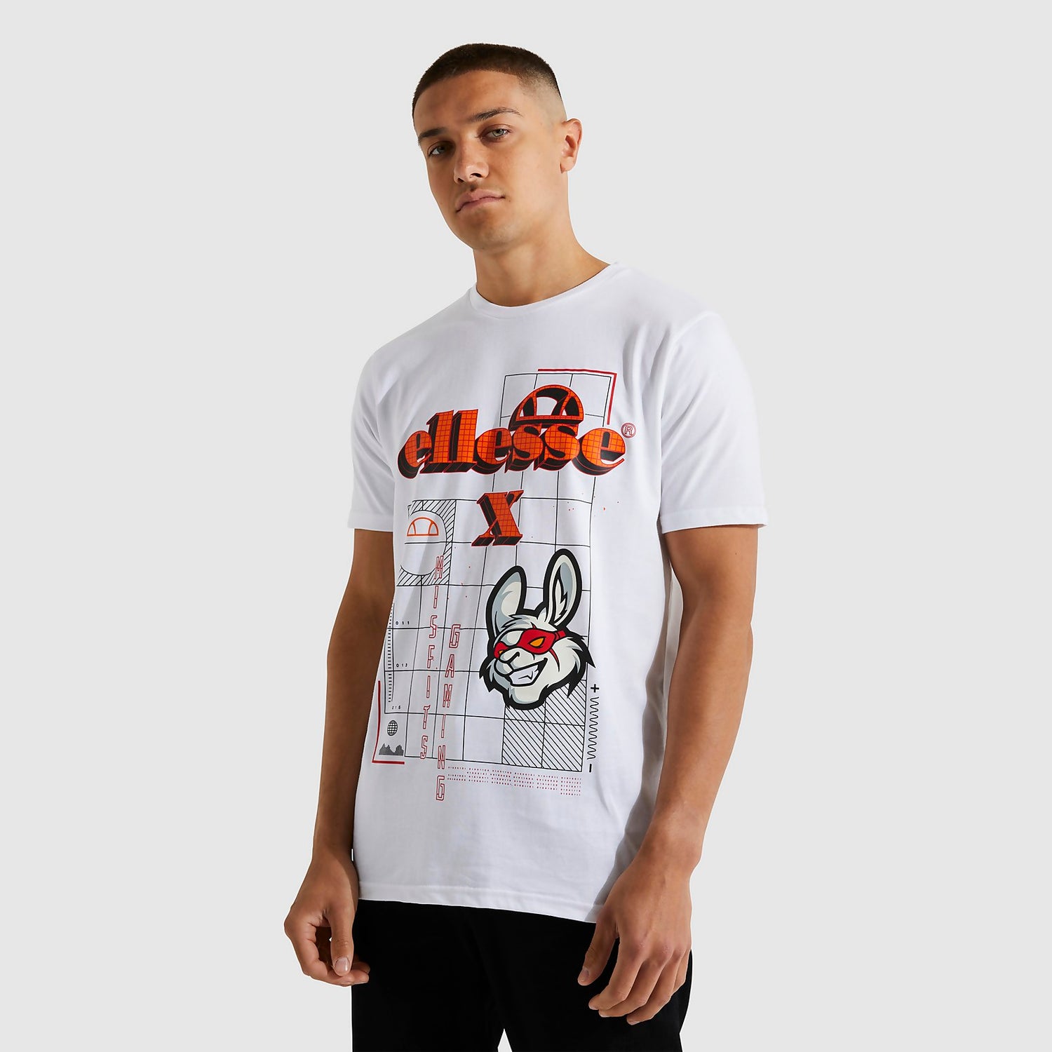 ellesse x Misfits Cyber T-Shirt White