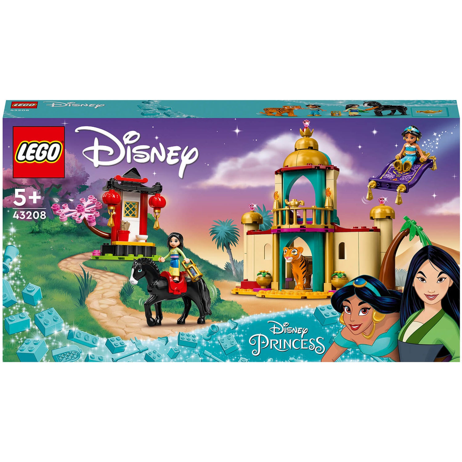 LEGO Disney Princess: Jasmine and Mulan's Adventure (43208) Toys - Zavvi US