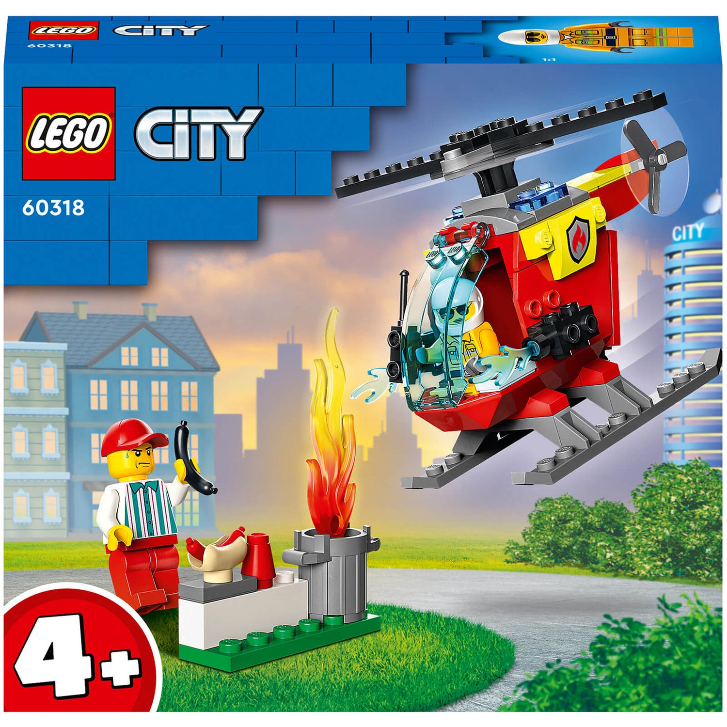 Omzet privaat schuintrekken LEGO City: Fire Helicopter (60318) Toys - Zavvi US