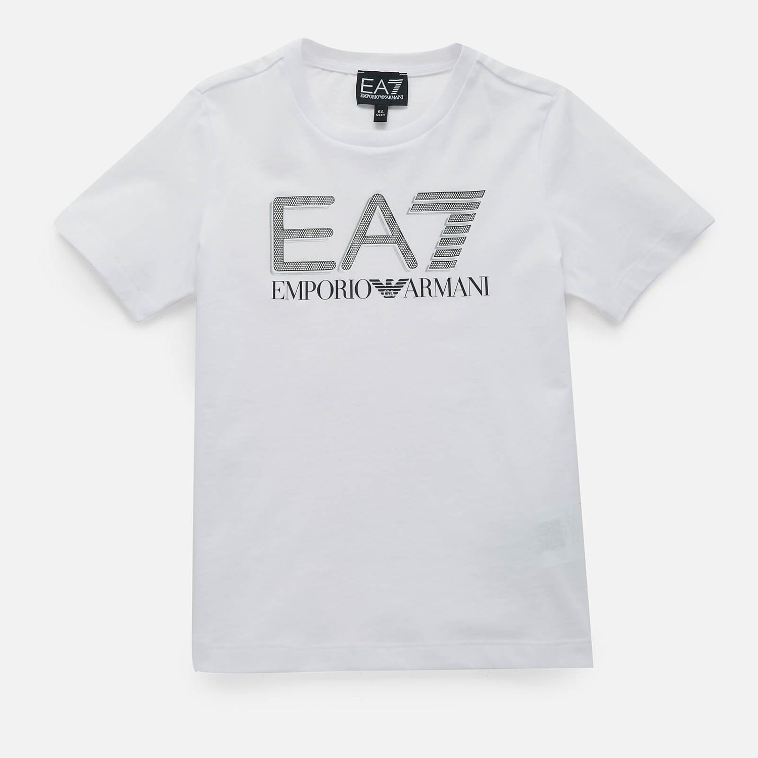 EA7 Boys' Train Visibility Large Logo T-Shirt - White - 10 Years