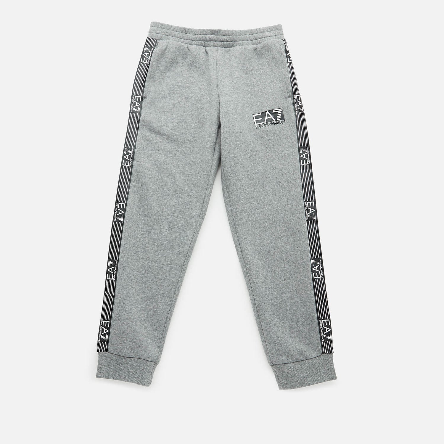 EA7 Boys' Train Logo Series Tape Sweatpants - Grey - 4 Years