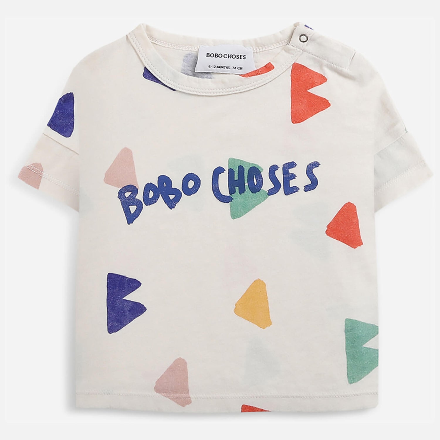 BoBo Choses Baby Logo All Over Short Sleeve T-Shirt - 3-6 months