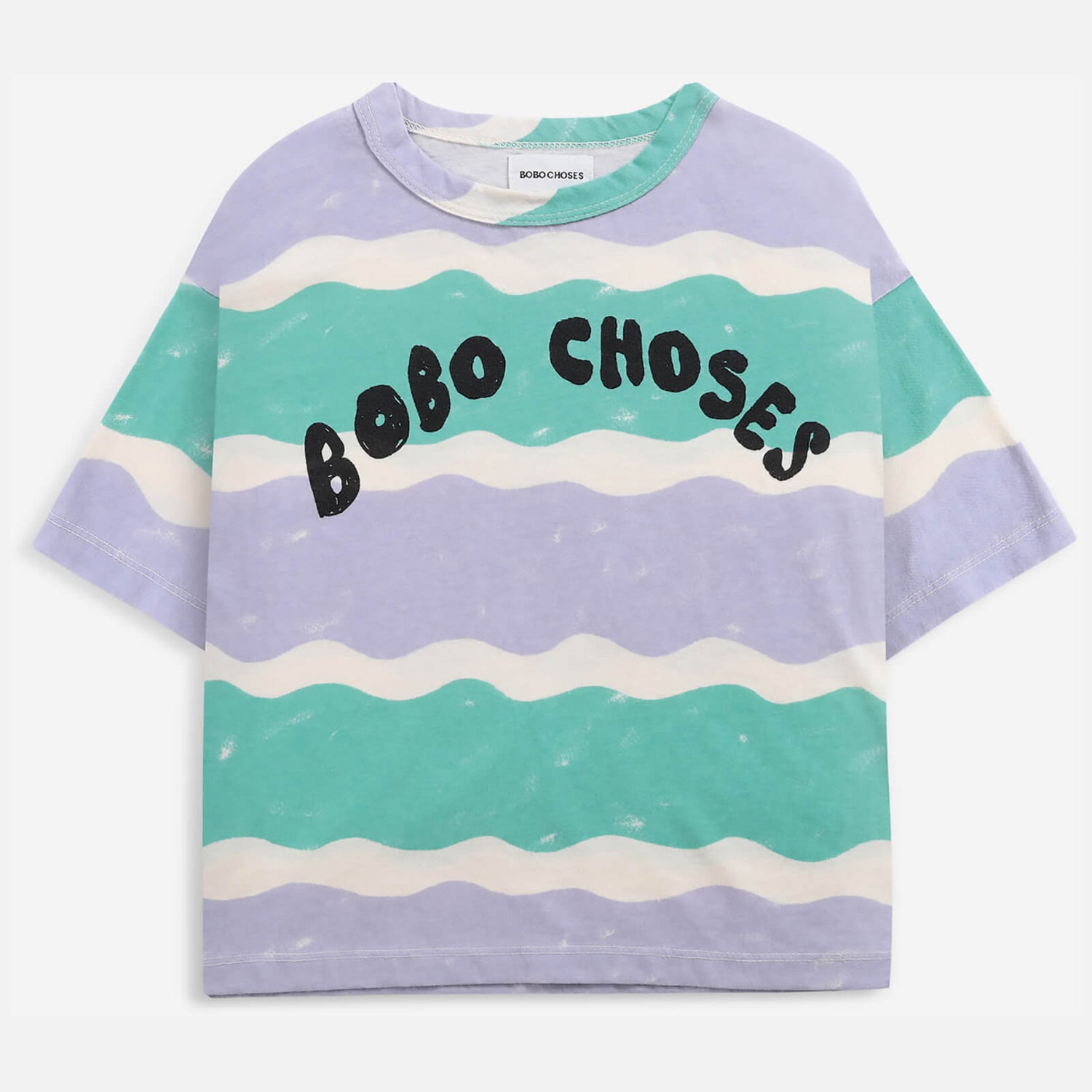 Bobo Choses Waves All Over Short Sleeve T-Shirt - 2-3 years