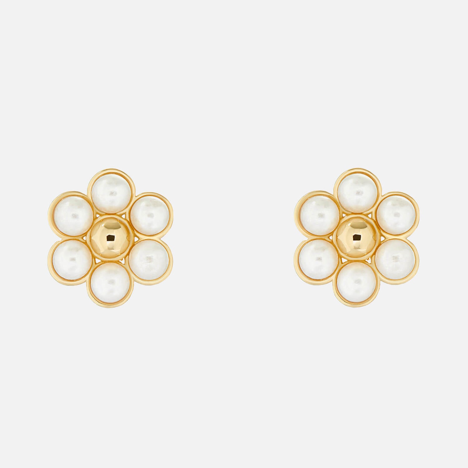 Ted Baker Women's Darsiee Daisy Pearl Stud Earrings - Gold Tone/Faux Pearl