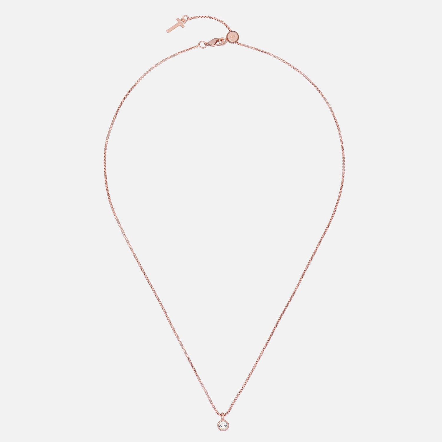 Ted Baker Women's Sininaa Crystal Pendant - Rose Gold Tone/Clear Crystal