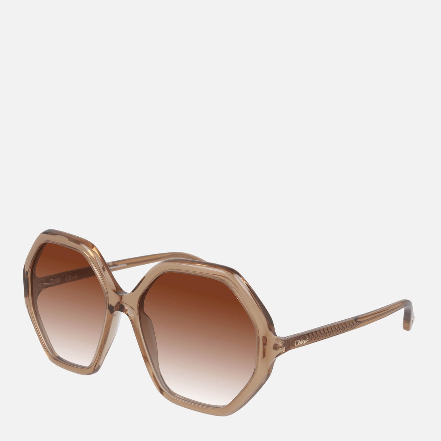 Chloé Women's Octagon Frame Sunglasses - Orange