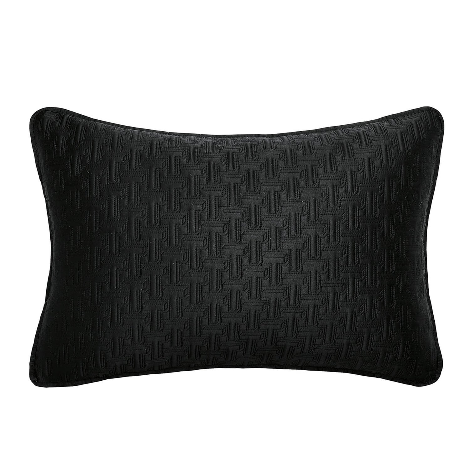 Ted Baker T Quilted Cushion - Black - 60x40cm