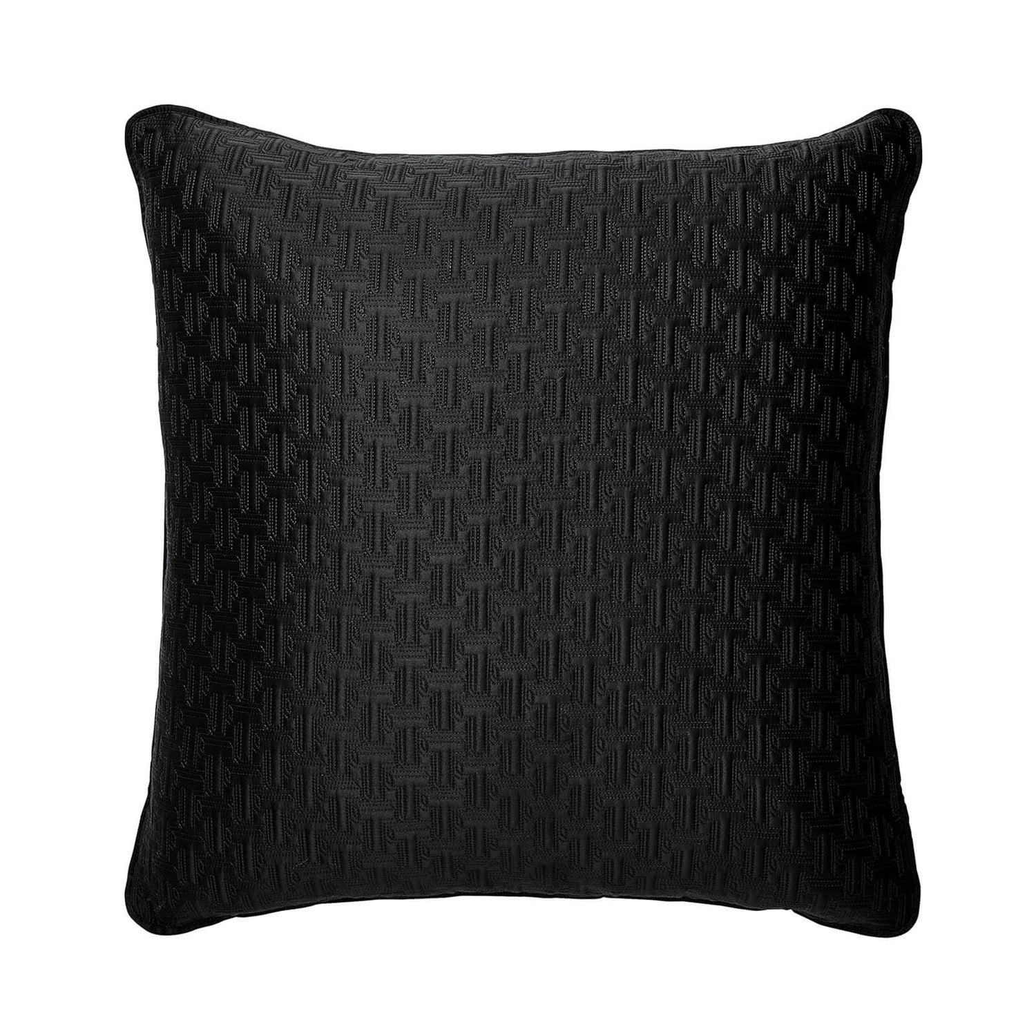 Ted Baker T Quilted Pillow Sham - Black - 65x65cm