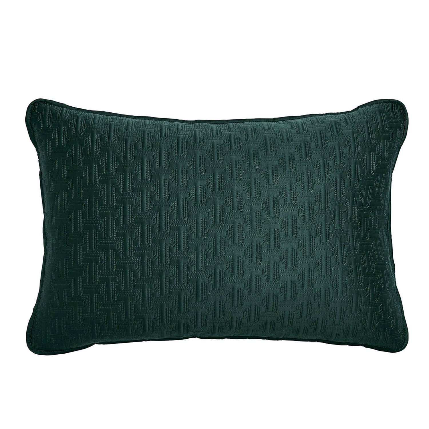 Ted Baker T Quilted Cushion - 60x40cm - Forest