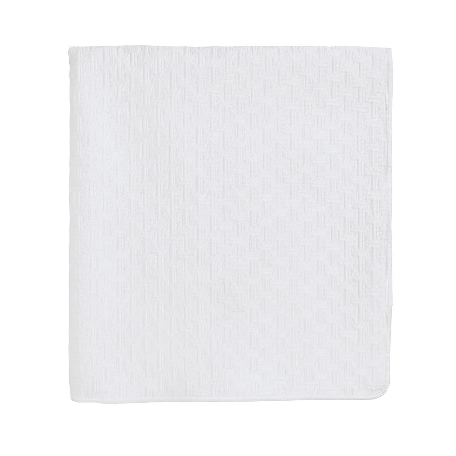 Ted Baker T Quilted Throw - 250x265cm - White