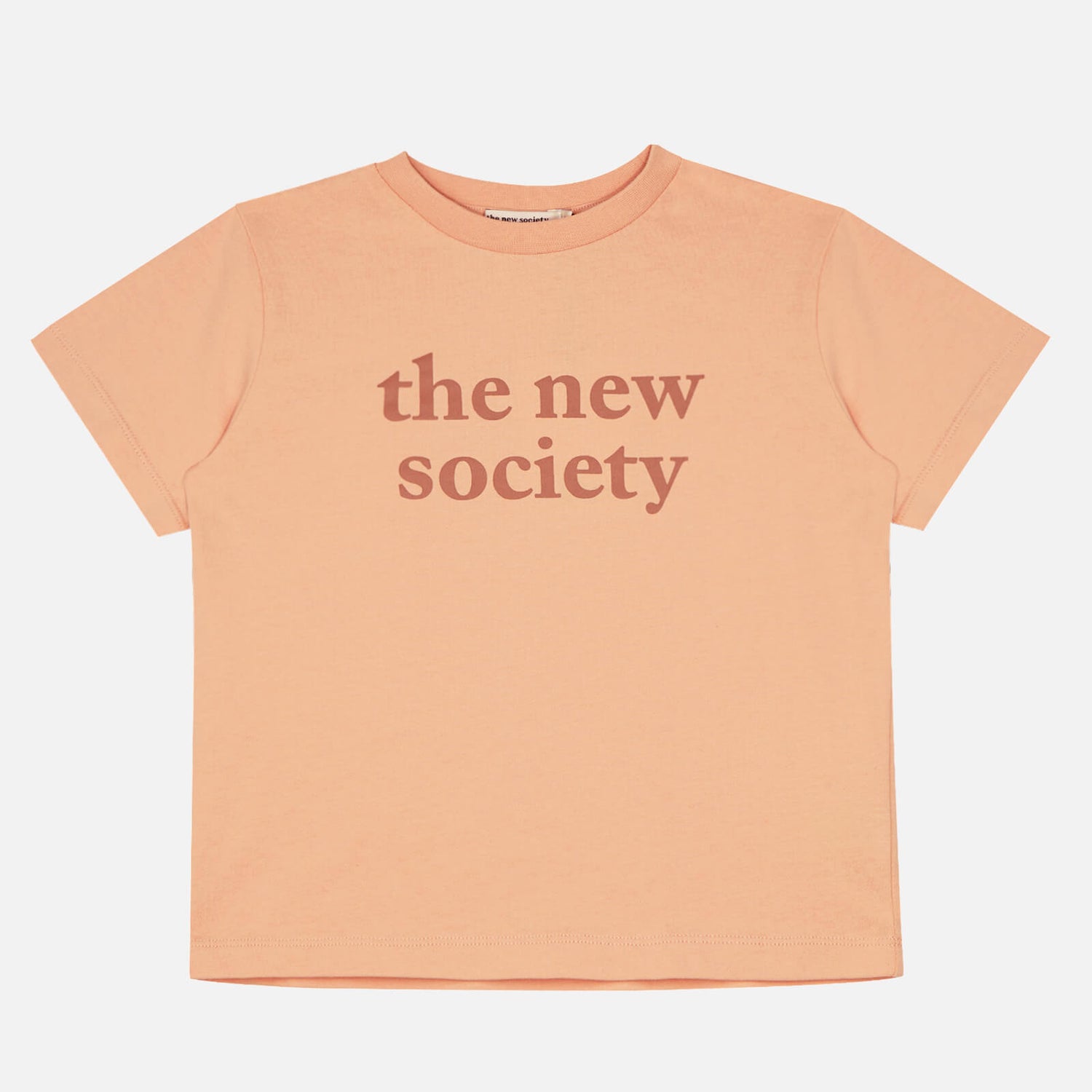 The New Society Kids' Logo Print Tee - Pink - 4 Years