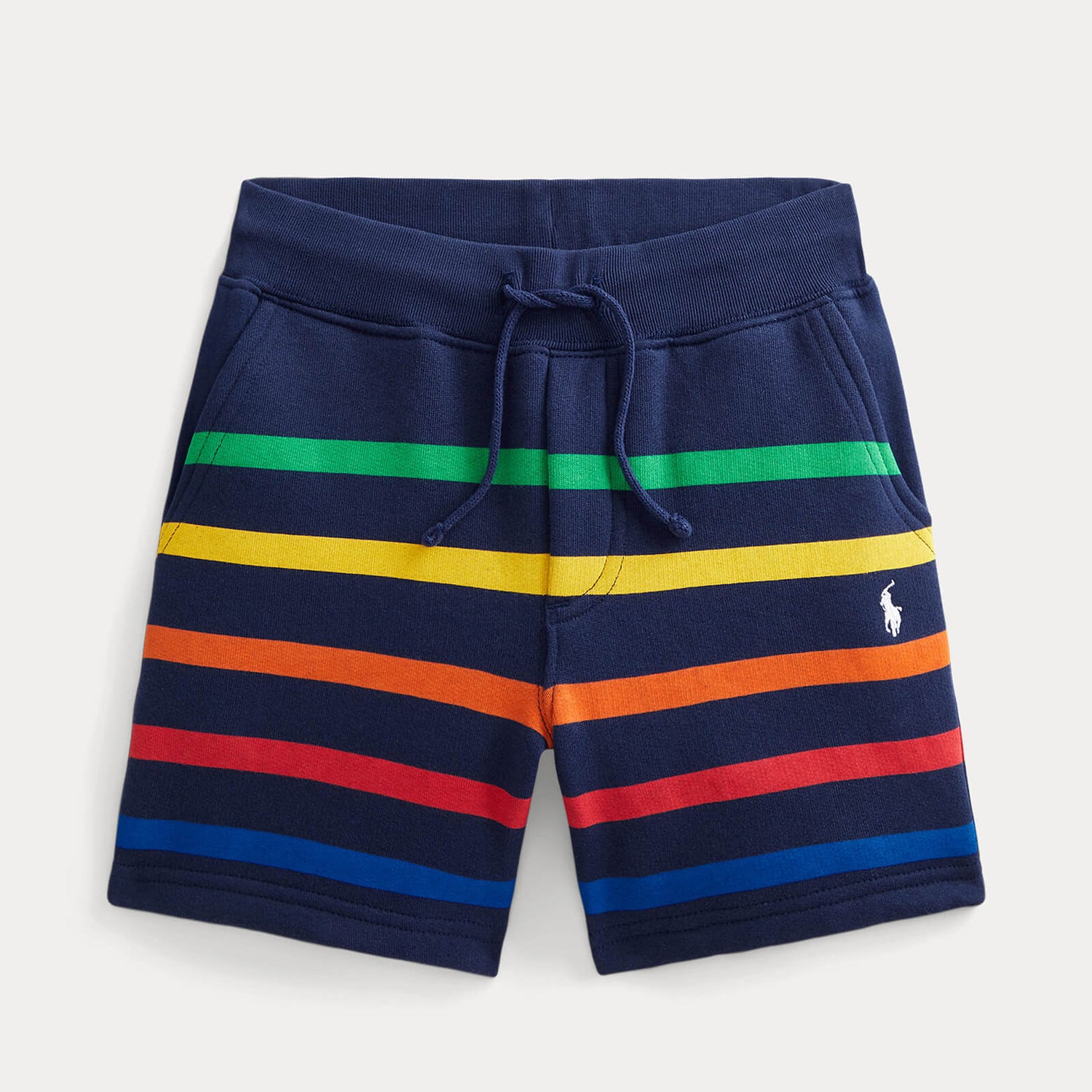 Ralph Lauren Boys Striped Athletic Shorts - Newport Navy Multi - 5 Years