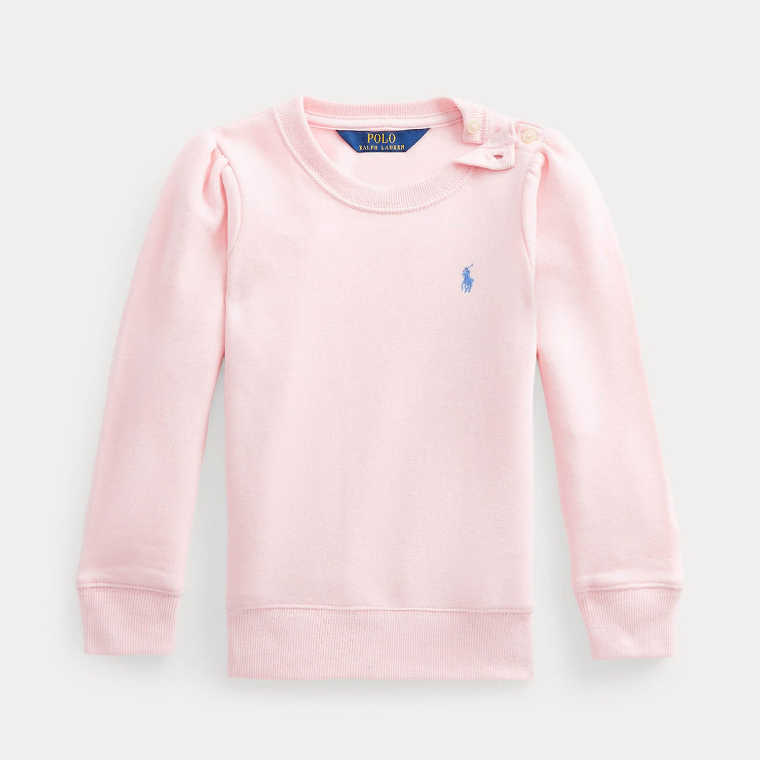 Ralph Lauren Girls Pony Logo Sweatshirt - Hint of Pink - 4 Years