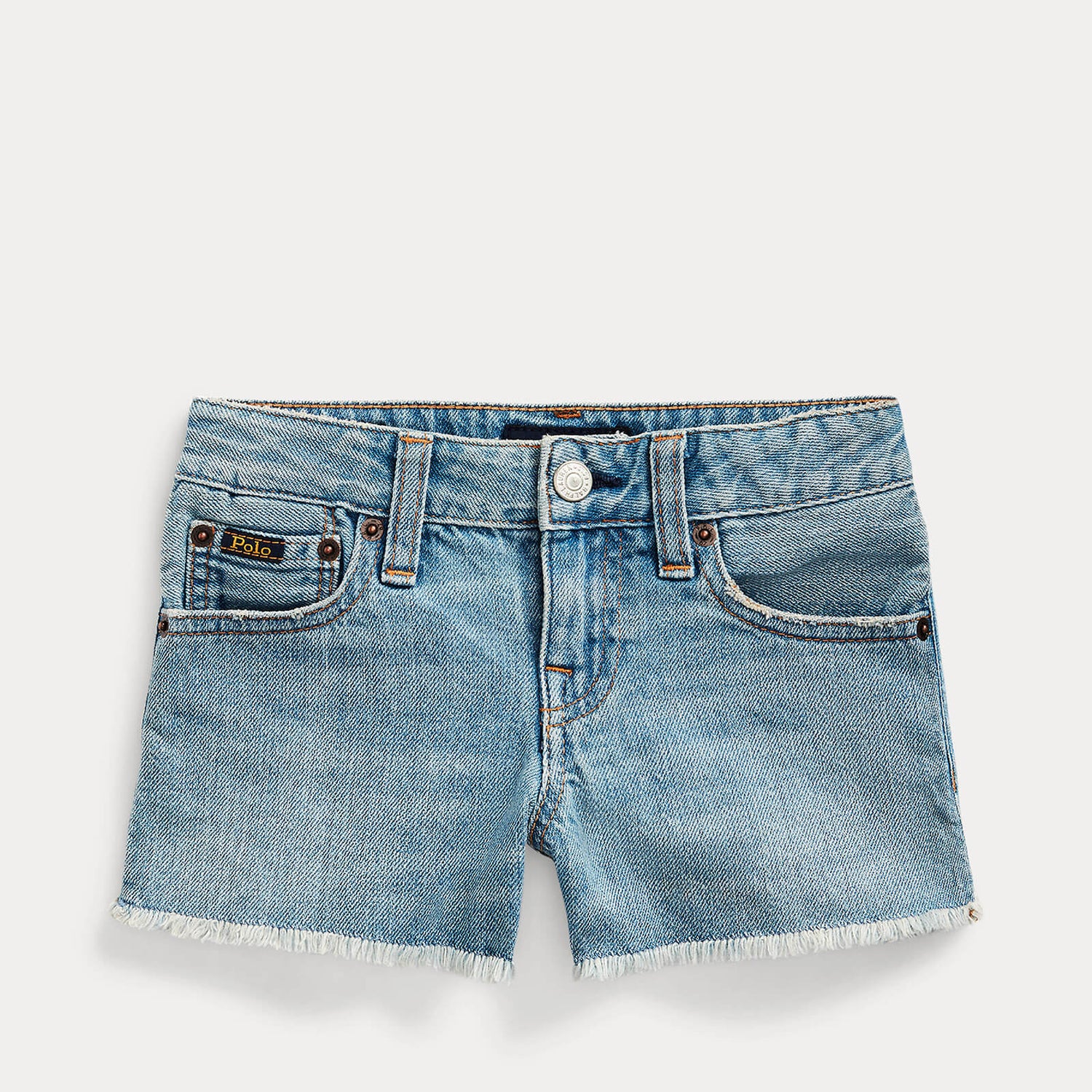 Ralph Lauren Girls Denim Shorts - Cardel Wash - 6 Years