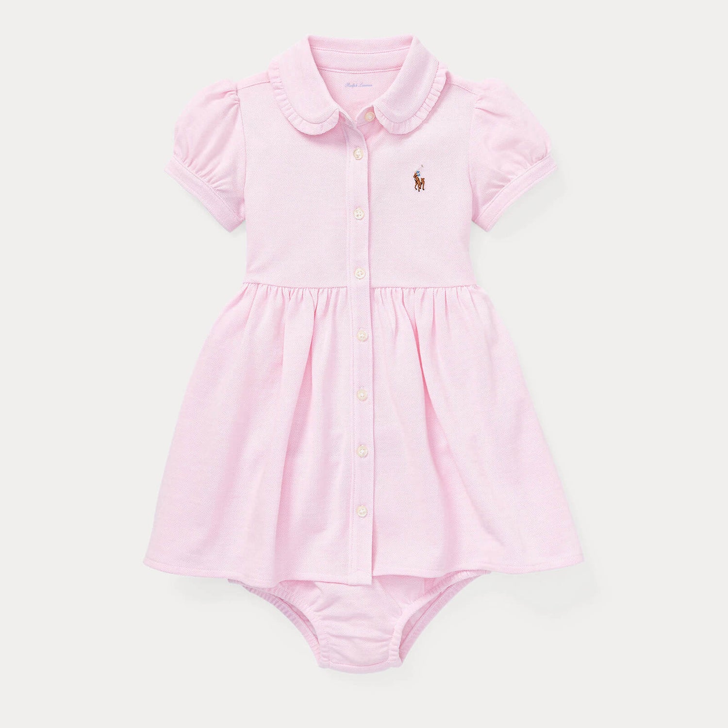 Ralph Lauren Baby Oxford Dress - Carmel Pink - 6-9 months