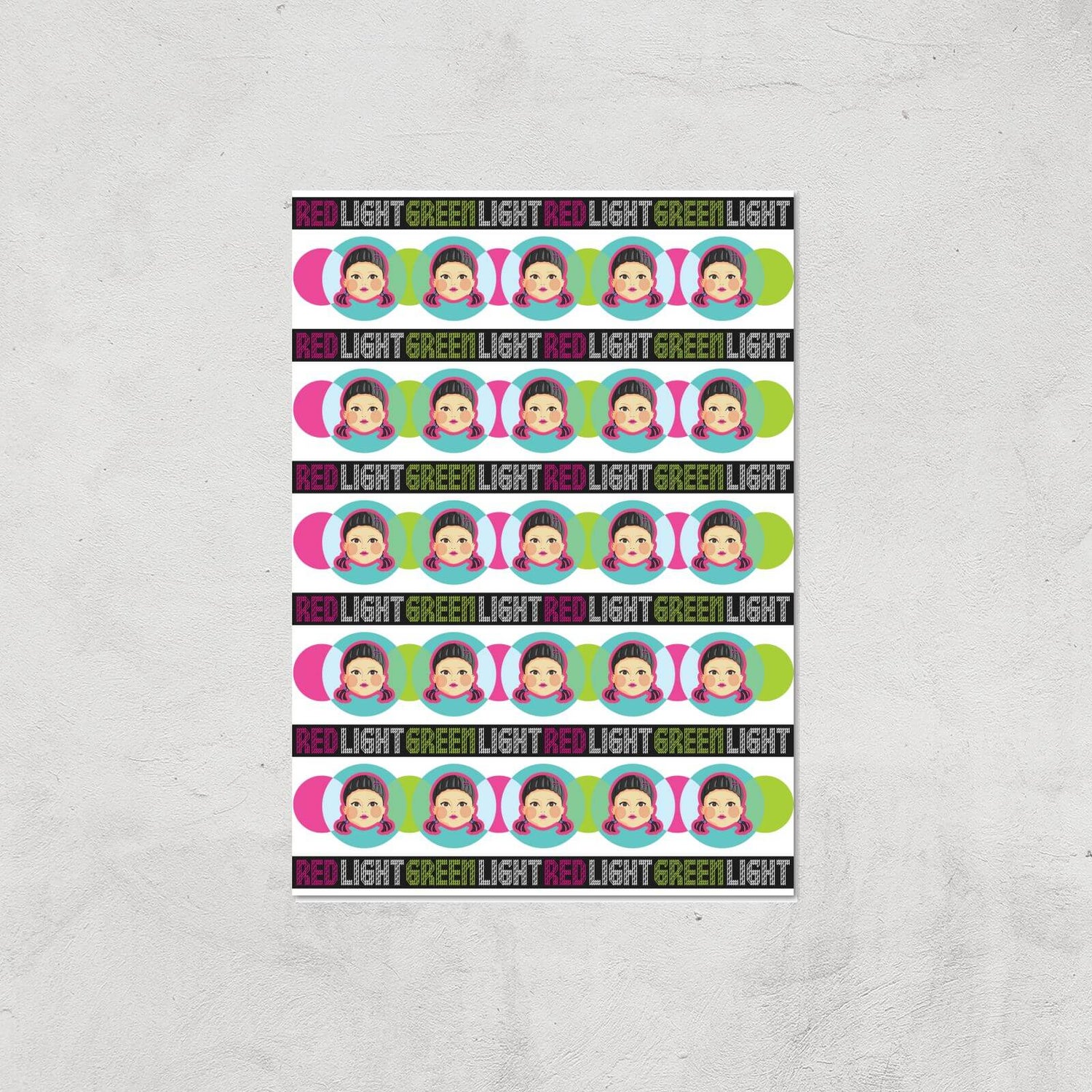 Squid Game Red Light Green Light Giclee Art Print - A2 - Print Only