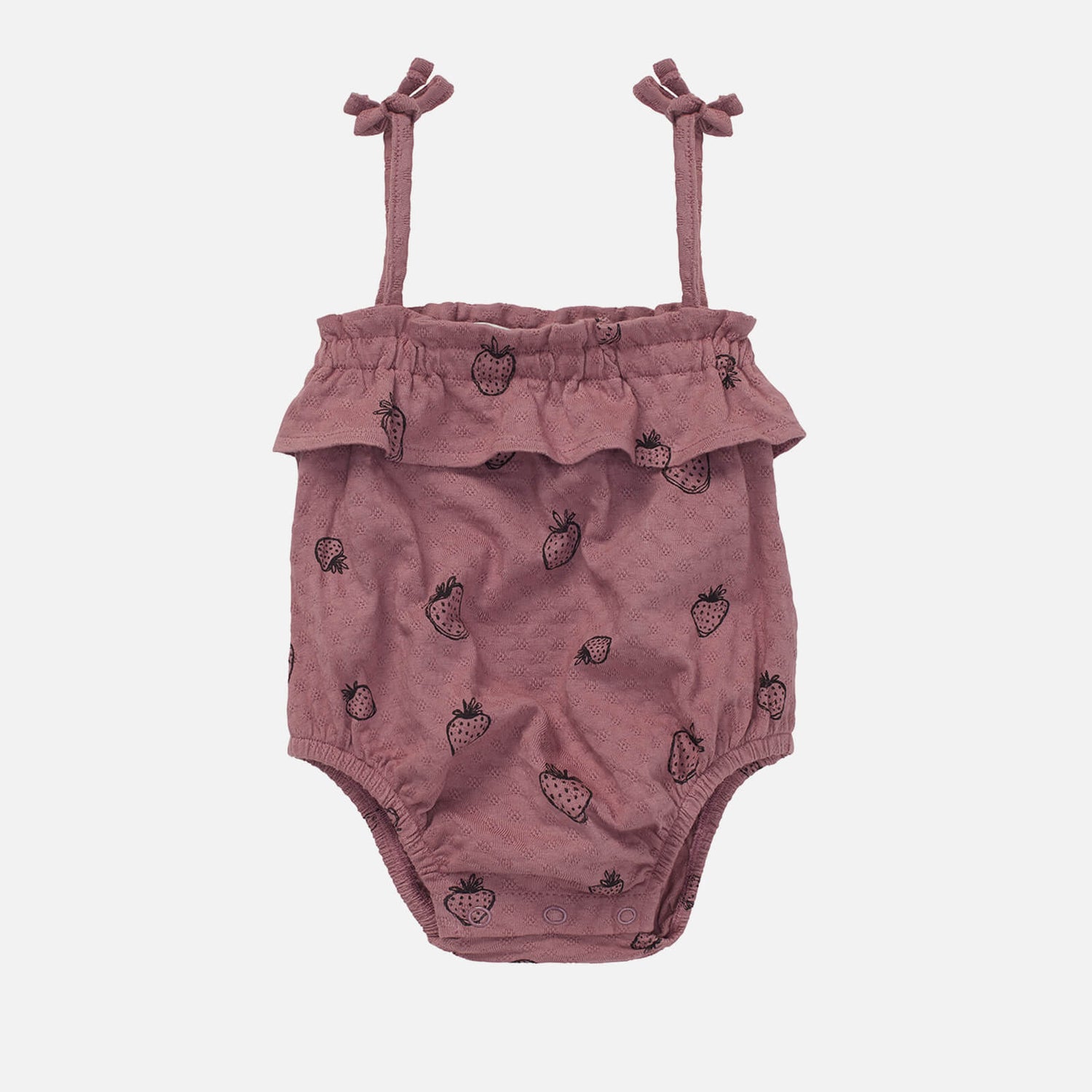 Sproet + Sprout Babies Strawberry Pointelle Romper - Orchid - 3 Months