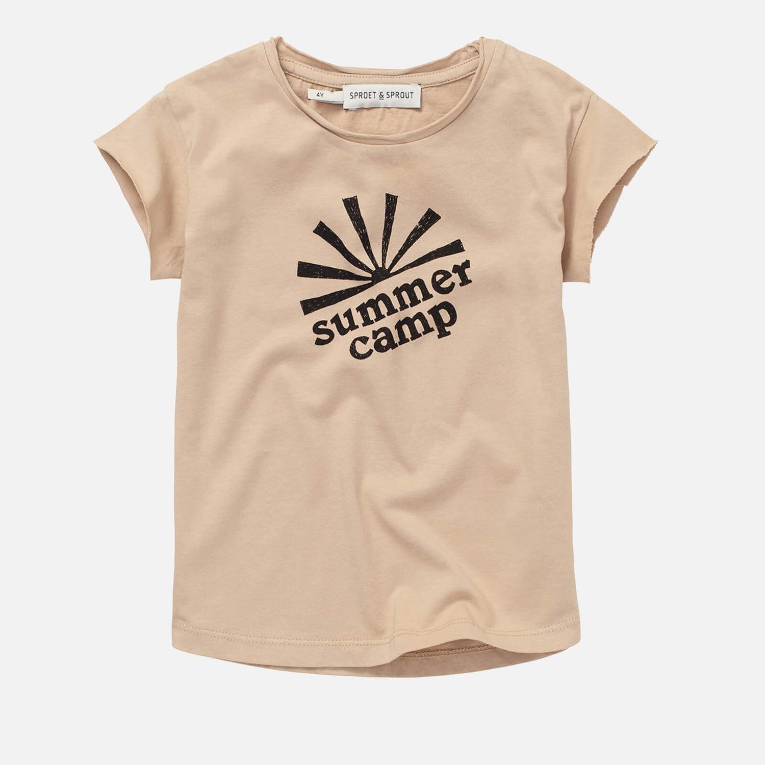 Sproet + Sprout Kids' Summer Camp T-Shirt - Nougat - 3 Years