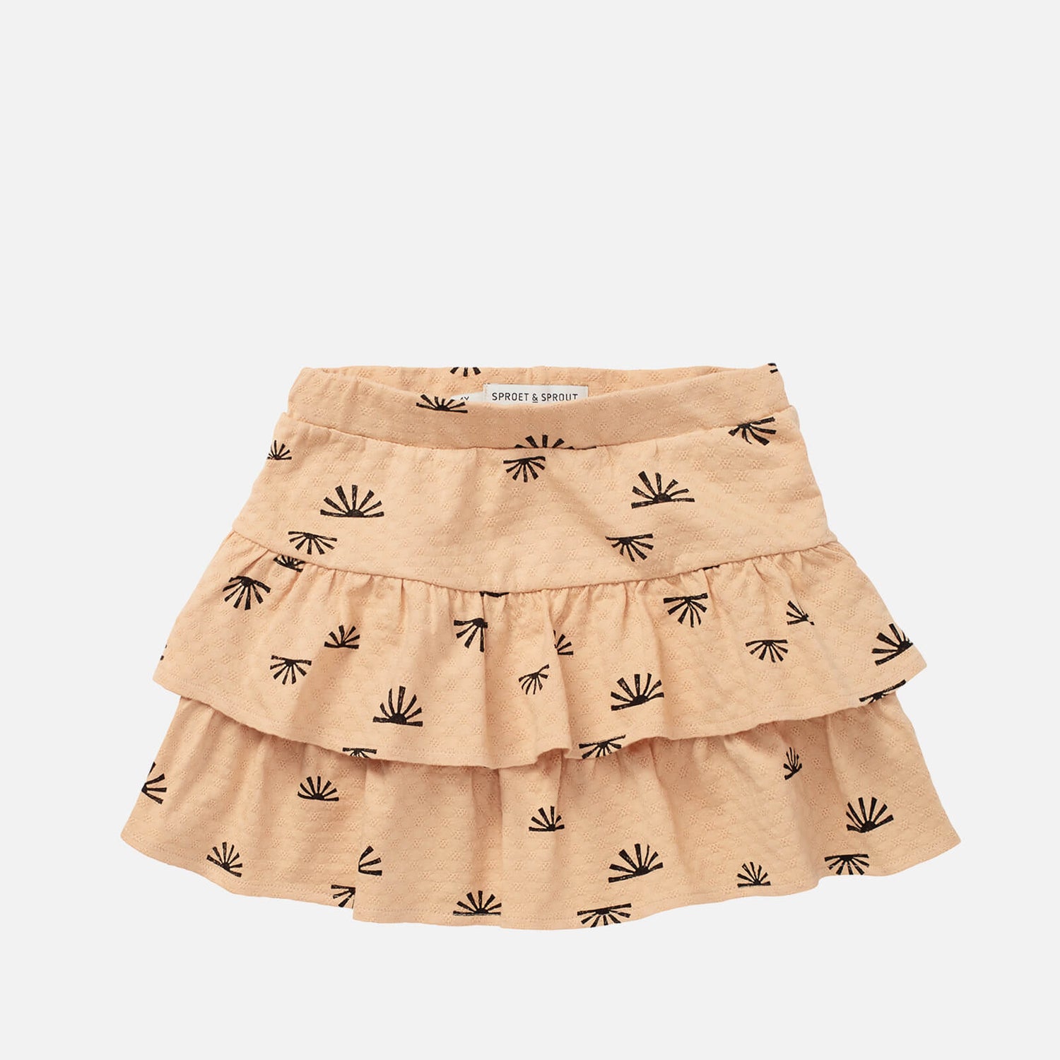 Sproet + Sprout Sunshine Print Pointelle Skirt - Soft Peach - 2 Years